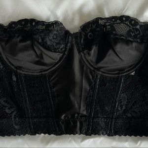 Black Lace / Satin Corset